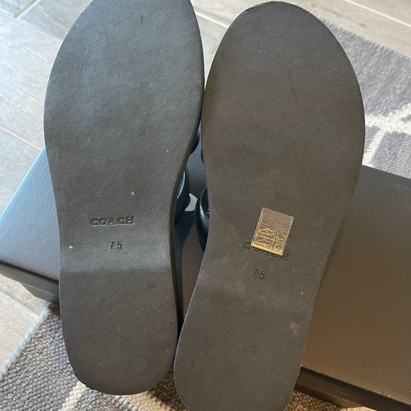 COACH GEORGIE leather sandal - Picture 3 of 8